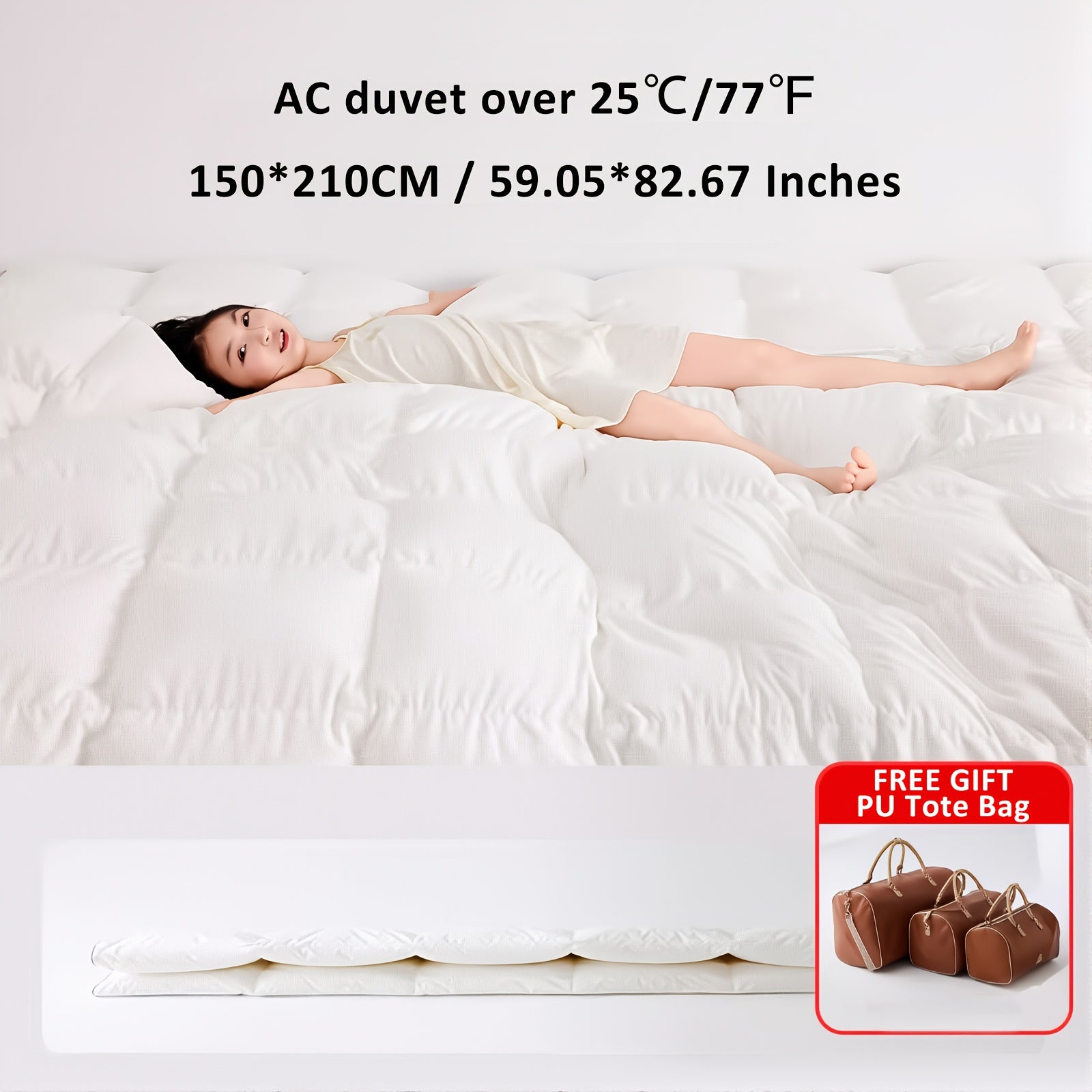 Gb Luxury White Goose Down Comforter with Visible Fill Window, All-Season Thickness Options, Baby-Approved Lightweight to Winter-Warmth, Sizes from Infant to King, Ultra-Soft, Breathable Cotton-Blend Fabric for Sensitive Skin
