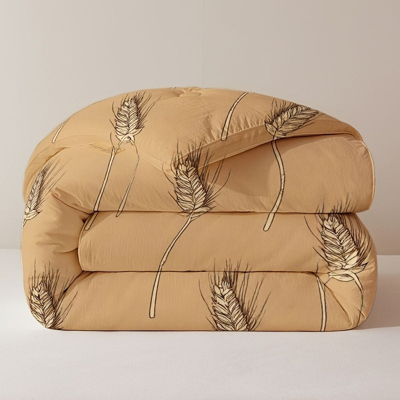 Fashionable Four-season Quilt, Soft and Comfortable, Suitable for Family Use. Available in Multiple Sizes, Featuring a Specially Designed Wheat Pattern to Create a Warm Bedroom Ambiance. Fits All Bed Types, Providing You with a Warm and Cozy Sleep