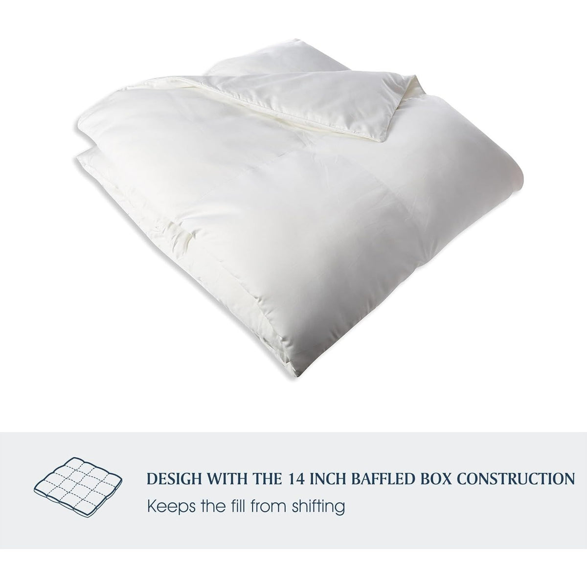 Hotel Grand 1000 Thread Count European Goose Down Comforter Queen Size, 100% Egyptian Cotton Cover, Extra Warmth Duvet Insert with Corner Tabs, White Bedding Comforters, 90\