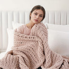 Ultra-Soft | Handmade Ultra-Soft Handmade Chenille Blanket 1pc - Warm, Cozy, Versatile Throw for Couch, Sofa, Office, Bed, Perfect Multi-Purpose Christmas New Year Gift for All Seasons