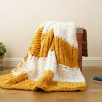Ultra-Soft | Handmade Ultra-Soft Handmade Chenille Blanket 1pc - Warm, Cozy, Versatile Throw for Couch, Sofa, Office, Bed, Perfect Multi-Purpose Christmas New Year Gift for All Seasons