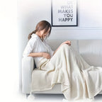 One Fringed Blanket | Suitable for Dormitory, Bedroom, Hotel, Camping, Car Nap, All Seasons, Fabric, Jacquard Craftsmanship, 30 Count