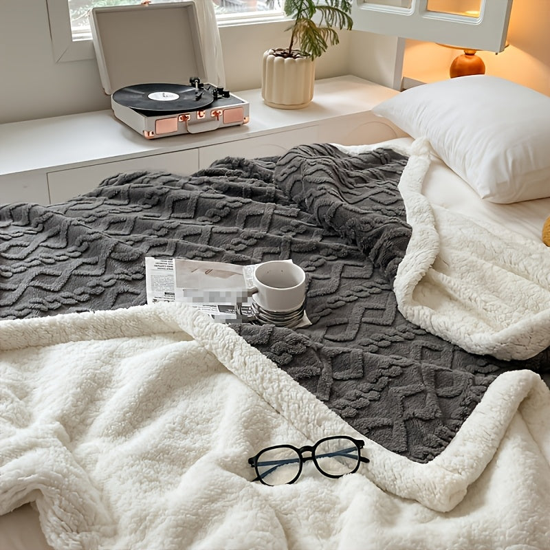 Thick Coral Fleece Blanket | Ultra-Soft Thermal Flannel for All-Season Warmth | Ideal for Office Naps, Dorm Beds, Sofa Covers & Travel | Lightweight Cozy Student Essential & Housewarming Gift | Multiple Sizes & Colors | Machine Washable