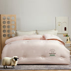New Modern Style Australian Wool Duvet - Thick And Warm, Suitable for Autumn And Winter, Featuring a Quilted Design, Filled with Wool And Microfiber, Soft And Skin-Friendly Bedding for The Colder Seasons