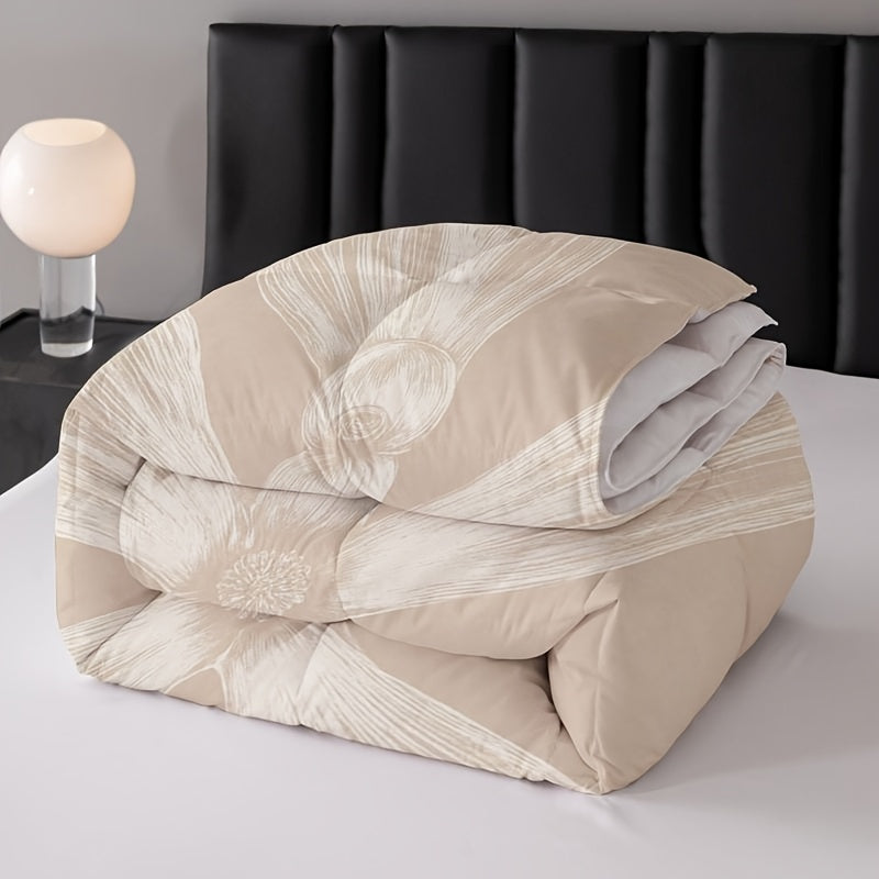 Large Quilt Suitable for All Bed Sizes - Soft Brushed Bedspread with Romantic Floral Bedspread, Skin-Friendly Quilting Design & Fill, All- Comforter for Cozy Bedding for Home, Suitable for Home Use