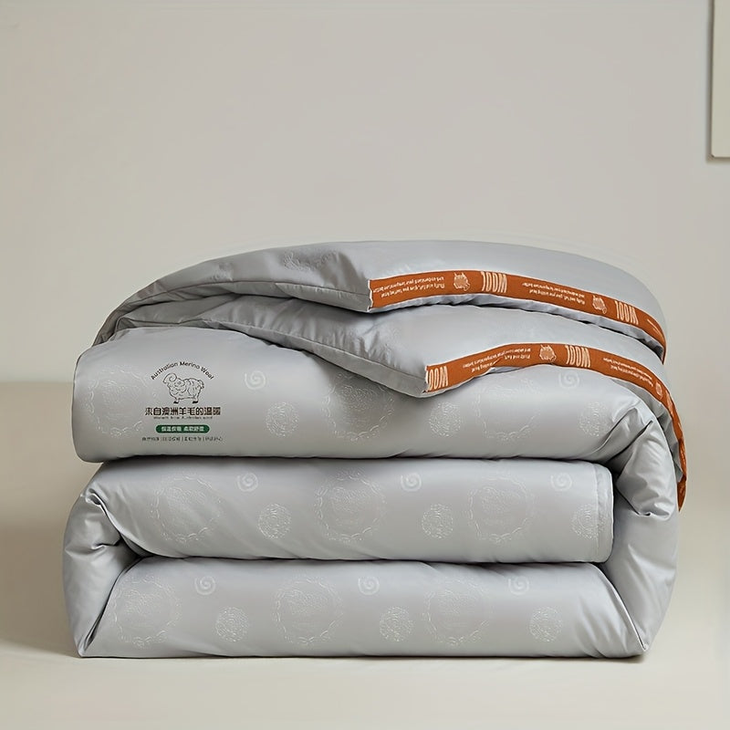 New Modern Style Australian Wool Duvet - Thick And Warm, Suitable for Autumn And Winter, Featuring a Quilted Design, Filled with Wool And Microfiber, Soft And Skin-Friendly Bedding for The Colder Seasons