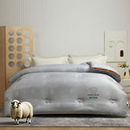 New Modern Style Australian Wool Duvet - Thick And Warm, Suitable for Autumn And Winter, Featuring a Quilted Design, Filled with Wool And Microfiber, Soft And Skin-Friendly Bedding for The Colder Seasons