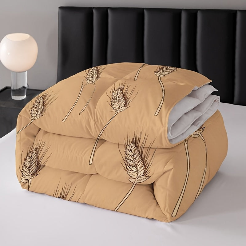 Fashionable Four-season Quilt, Soft and Comfortable, Suitable for Family Use. Available in Multiple Sizes, Featuring a Specially Designed Wheat Pattern to Create a Warm Bedroom Ambiance. Fits All Bed Types, Providing You with a Warm and Cozy Sleep