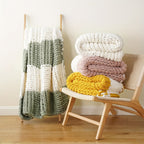 Ultra-Soft | Handmade Ultra-Soft Handmade Chenille Blanket 1pc - Warm, Cozy, Versatile Throw for Couch, Sofa, Office, Bed, Perfect Multi-Purpose Christmas New Year Gift for All Seasons