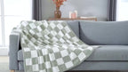 WERVITY 1 Colorful Checkered Flannel Blanket Thickened Material Ideal For: - Single-Person Nap Blanket - Year-Round Full-Body Blanket - Double Bed Sheet - Multi-Purpose Soft And Skin-Friendly Fleece Blanket - Office Throw Blanket - Outdoor Camping