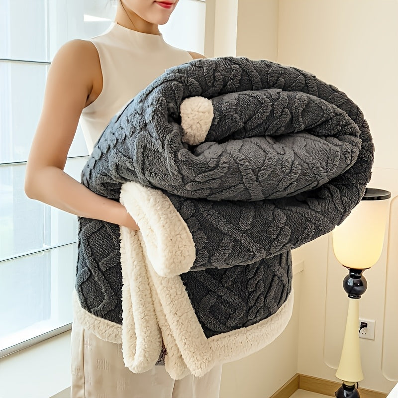 Thick Coral Fleece Blanket | Ultra-Soft Thermal Flannel for All-Season Warmth | Ideal for Office Naps, Dorm Beds, Sofa Covers & Travel | Lightweight Cozy Student Essential & Housewarming Gift | Multiple Sizes & Colors | Machine Washable