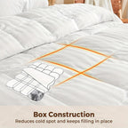 Luxury Hotel Comforter 1pc Luxury Hotel Bed Comforter - King\u002FQueen Size All-Season Bedspread with 3D Polyester Fill, Machine-Washable Quilt & Duvet Insert, Bed Sheets Compatible (White) | Bedding Tabs System for Easy Use, Multi-Use Comforter for s &