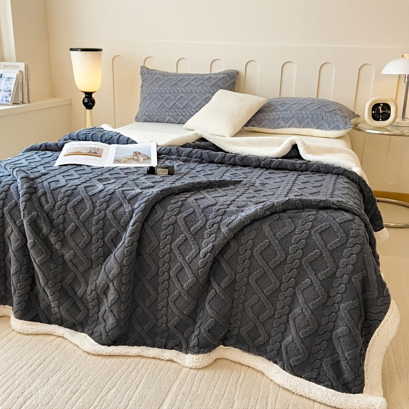 Thick Coral Fleece Blanket | Ultra-Soft Thermal Flannel for All-Season Warmth | Ideal for Office Naps, Dorm Beds, Sofa Covers & Travel | Lightweight Cozy Student Essential & Housewarming Gift | Multiple Sizes & Colors | Machine Washable