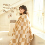 WERVITY 1 Colorful Checkered Flannel Blanket Thickened Material Ideal For: - Single-Person Nap Blanket - Year-Round Full-Body Blanket - Double Bed Sheet - Multi-Purpose Soft And Skin-Friendly Fleece Blanket - Office Throw Blanket - Outdoor Camping