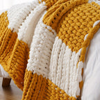 Ultra-Soft | Handmade Ultra-Soft Handmade Chenille Blanket 1pc - Warm, Cozy, Versatile Throw for Couch, Sofa, Office, Bed, Perfect Multi-Purpose Christmas New Year Gift for All Seasons