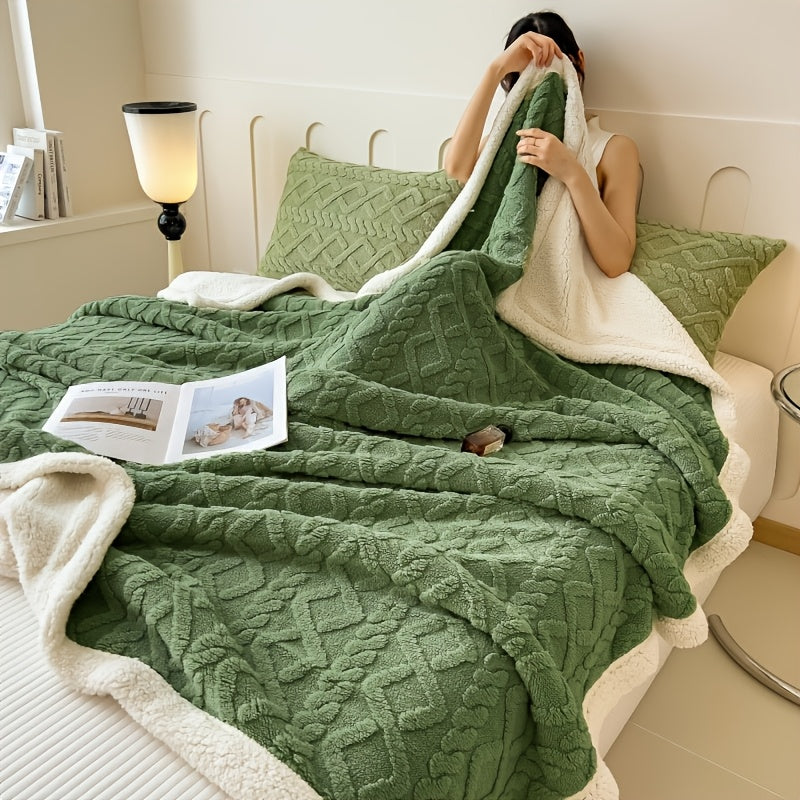 Thick Coral Fleece Blanket | Ultra-Soft Thermal Flannel for All-Season Warmth | Ideal for Office Naps, Dorm Beds, Sofa Covers & Travel | Lightweight Cozy Student Essential & Housewarming Gift | Multiple Sizes & Colors | Machine Washable