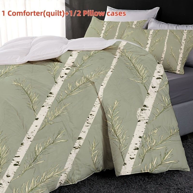 High-quality Quilt, Large Fluffy Duvet, Stylish Digital Print, Suitable for All Seasons, Soft and Skin-friendly. Ideal for Home Bedding and Bed Linens, Available in Multiple Sizes to Fit Beds from 51.18inch to 103.94inch. A Warm New Choice for Your