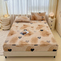 3pcs Heart Pattern Fitted Sheet Set, Soft, Comfortable, and Skin-friendly Fitted Sheet, Suitable for Bedrooms and Guest Rooms (1 Fitted Sheet, 2 Pillowcases, Does Not Include Inserts)
