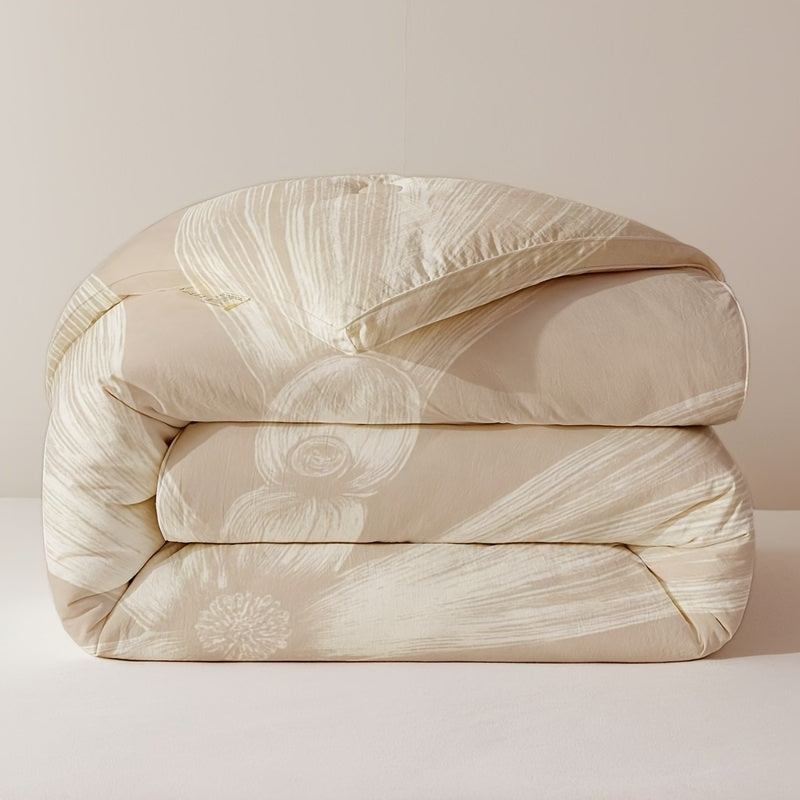 Large Quilt Suitable for All Bed Sizes - Soft Brushed Bedspread with Romantic Floral Bedspread, Skin-Friendly Quilting Design & Fill, All- Comforter for Cozy Bedding for Home, Suitable for Home Use