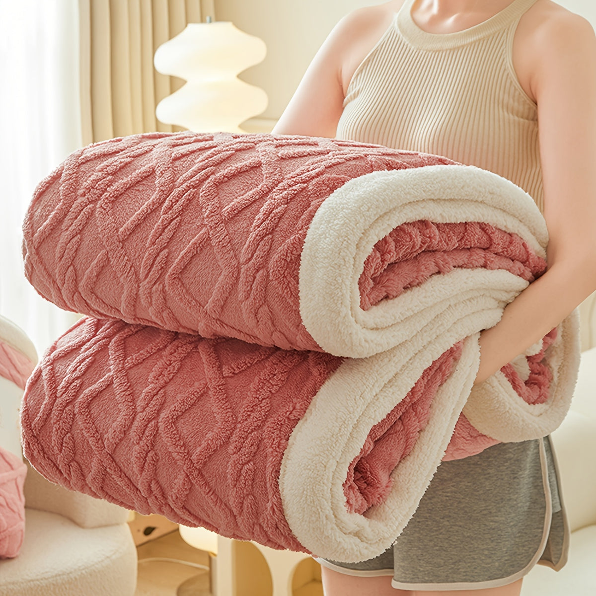 Thick Coral Fleece Blanket | Ultra-Soft Thermal Flannel for All-Season Warmth | Ideal for Office Naps, Dorm Beds, Sofa Covers & Travel | Lightweight Cozy Student Essential & Housewarming Gift | Multiple Sizes & Colors | Machine Washable