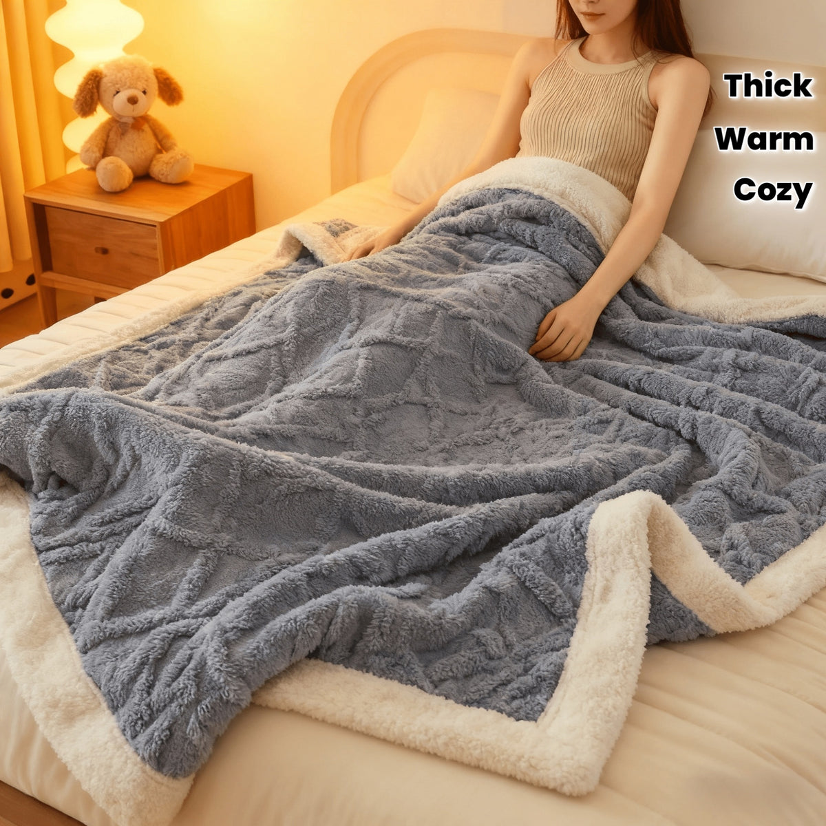 79*90in Thick Throw Blanket, Soft, Big, Cozy, Warm 3D Stylish Design Super Soft Cozy Nap Blanket for Couch, Sofa, Bed Living Room, Hotel, Home Decor, Valentine'S Day Gift Twin\u002FQveen\u002FKing Sizes Multi-Color 59*79\u002F71*79in