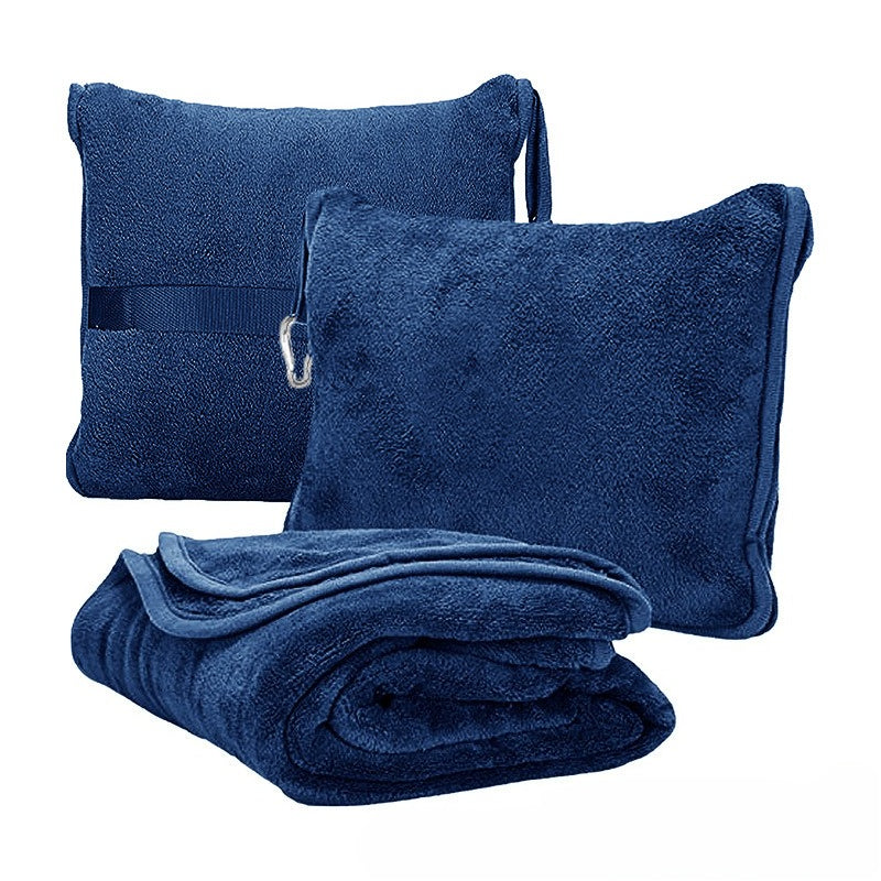 Storage Aircraft Blanket Folding Pillow Blanket Spot Warm Outdoor Travel Blanket