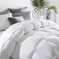 Luxury Hotel Comforter 1pc Luxury Hotel Bed Comforter - King\u002FQueen Size All-Season Bedspread with 3D Polyester Fill, Machine-Washable Quilt & Duvet Insert, Bed Sheets Compatible (White) | Bedding Tabs System for Easy Use, Multi-Use Comforter for s &