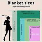 Soft | Skin-Friendly Soft Skin-Friendly 1pc Daisy Flannel Blanket | Comfortable, Machine Washable, Non-Shedding | Ideal for Couch, Living Room, Bedroom, Nap, Camping, Travel, All-Season Use