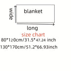 One Fringed Blanket | Suitable for Dormitory, Bedroom, Hotel, Camping, Car Nap, All Seasons, Fabric, Jacquard Craftsmanship, 30 Count
