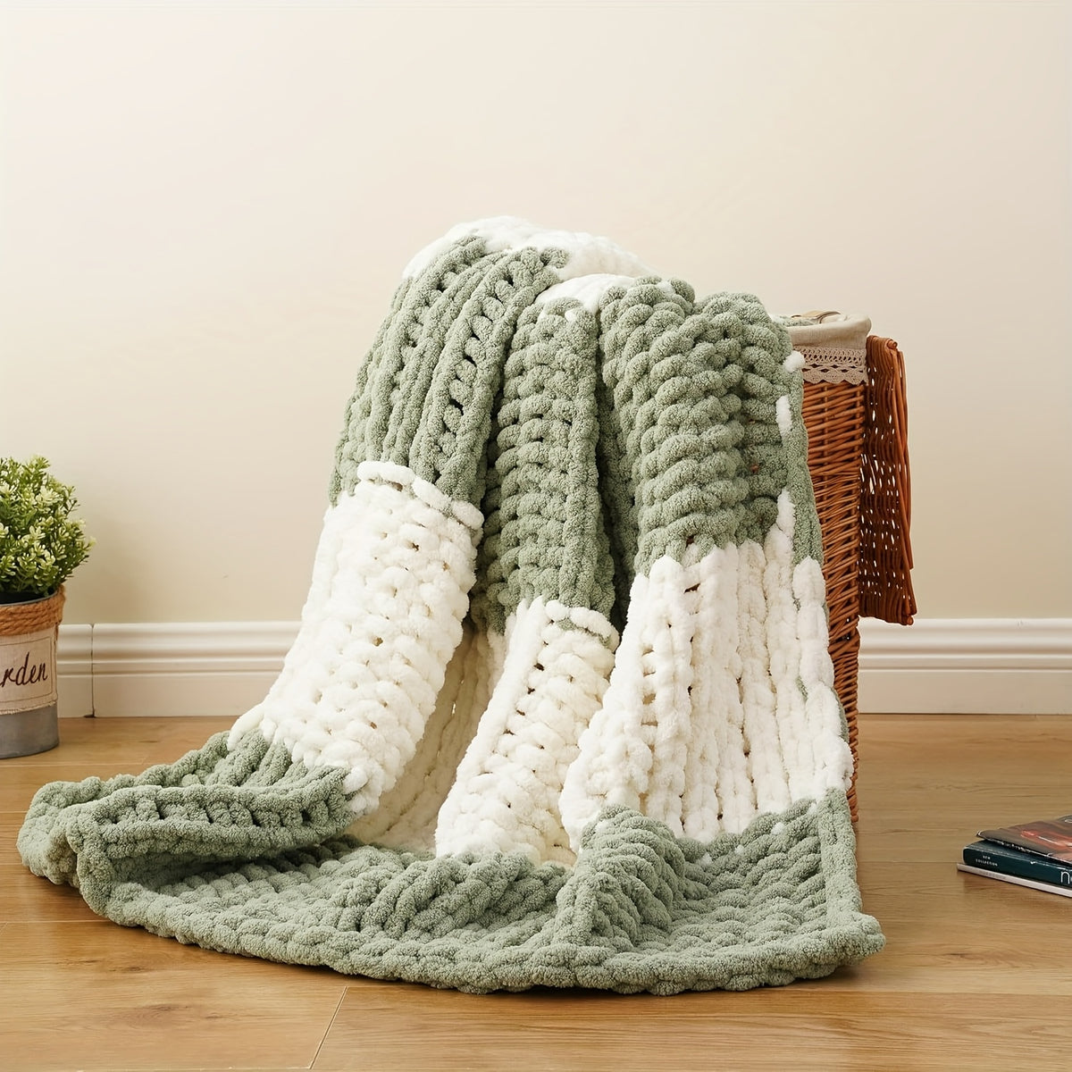 Ultra-Soft | Handmade Ultra-Soft Handmade Chenille Blanket 1pc - Warm, Cozy, Versatile Throw for Couch, Sofa, Office, Bed, Perfect Multi-Purpose Christmas New Year Gift for All Seasons